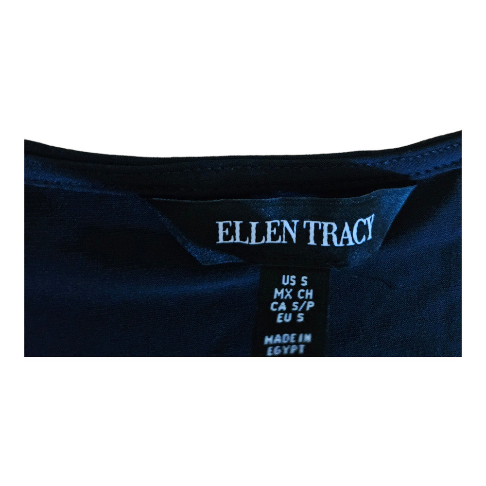 Ellen Tracy Small Black Sleeveless Shirt - Picture 7 of 7
